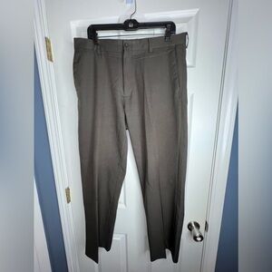 Kenneth Cole Reaction Men's 34x30 Brown Dress Flat Front Pants W34 L30